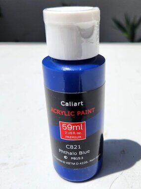 NEW Caliart Acrylic Paint Phthalo Blue C821 Color 59ml, 2oz Art Craft Paints Pai